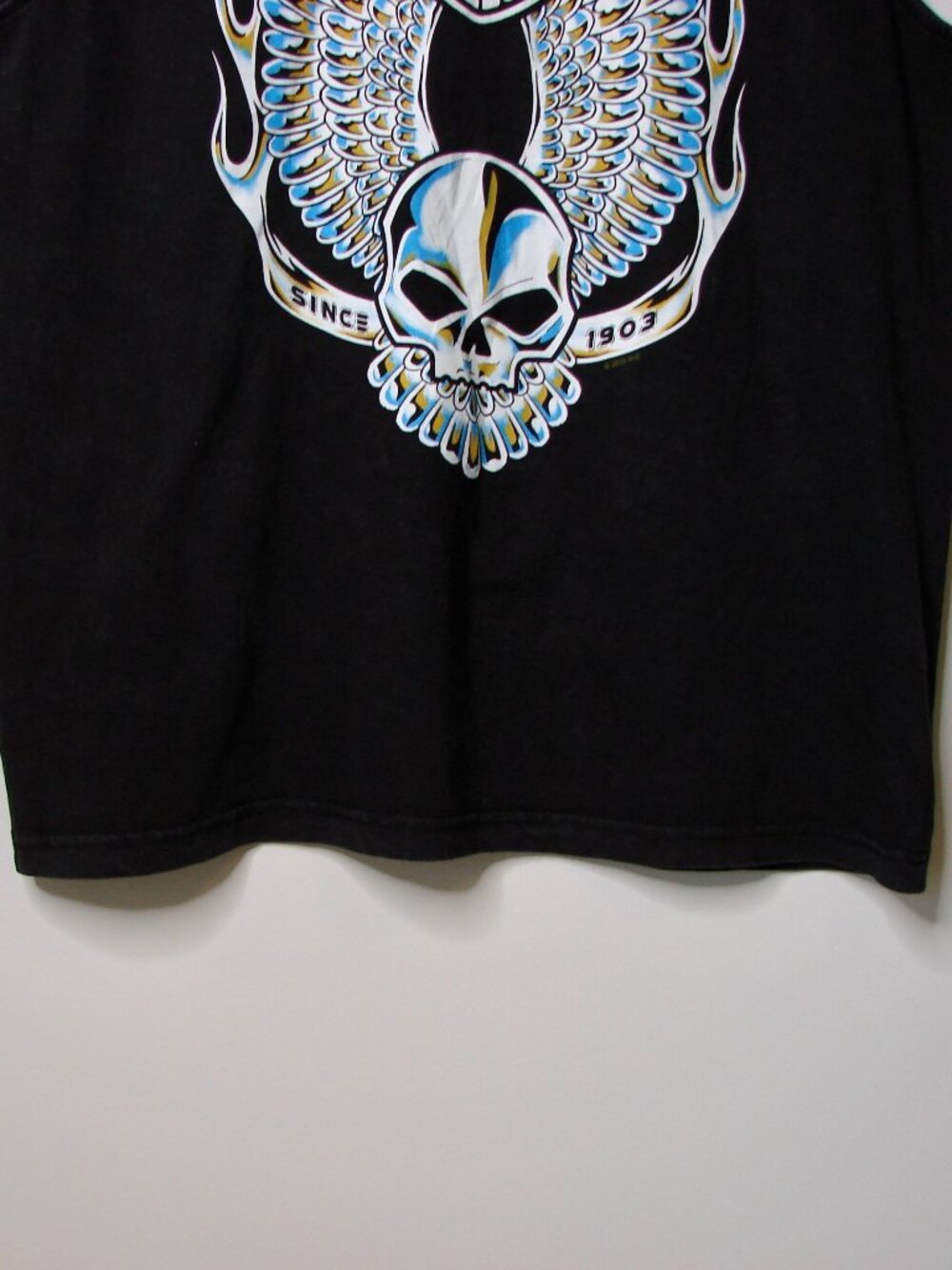 Harley Davidson Motorcyles Muscle Tank Top Sleeveless Texas Skull Wings XL 2XL - Picture 5 of 16